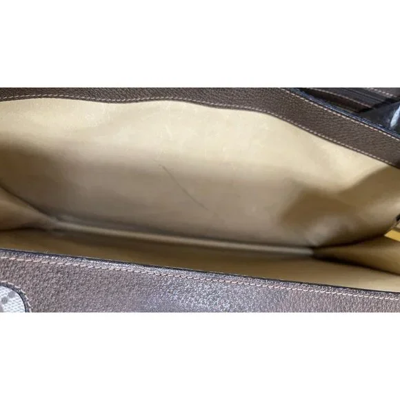 GUCCI Italy Supreme 16" Vintage Professor Lawyer Attorney Briefcase Attache Bag - Picture 6 of 15